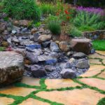 Outdoor waterfall